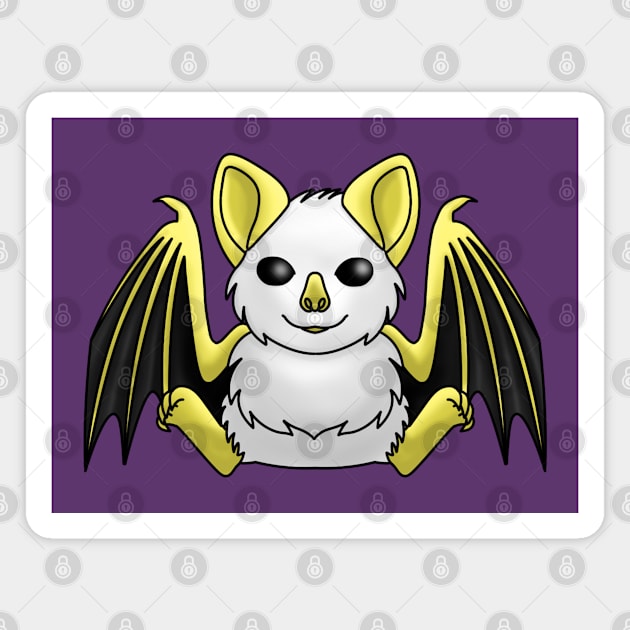 Honduran White Bat Magnet by Firestorm Fox